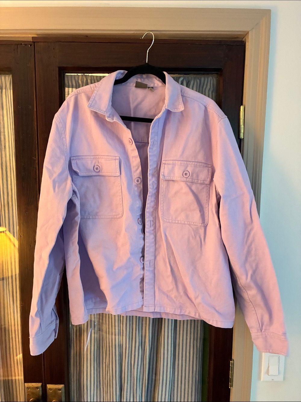 ASOS Lavender Utility Jacket with Chest Pockets